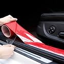 SEMAPHORE Car Door Edge Anti-Collision Scratch Cover Protector 5D Carbon Fiber Self-Adhesive Tape(Red) 5metre x 5cm Compatible with Chevrolet Aveo