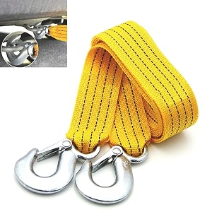 semaphore heavy duty steel wire tow cable towing pull rope strap with safety hooks 3 ton load compatible with auddi a1