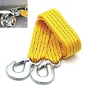 SEMAPHORE® Heavy Duty Steel Wire Tow Cable Towing Pull Rope Strap with Safety Hooks 3 Ton Load Compatible with Auddi A1