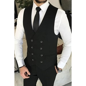 Semi Formal Waistcoat for Men Cotton Jacket