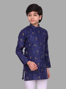 semino boys printed straight kurta