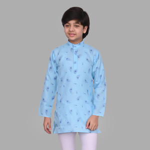 semino boys printed straight kurta
