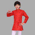 SEMINO Boys Printed Straight Kurta