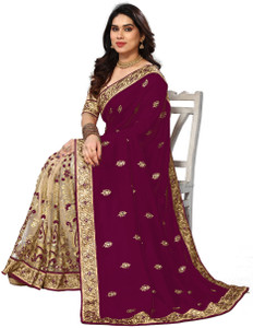 semizoxis embellished bollywood net art silk saree