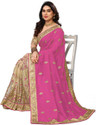 Semizoxis Embellished Bollywood Net, Art Silk Saree