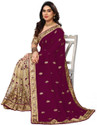Semizoxis Embellished Bollywood Net, Art Silk Saree