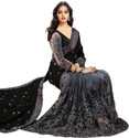 Semizoxis Embellished Bollywood Net, Art Silk Saree