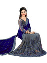 Semizoxis Embellished Bollywood Net, Art Silk Saree