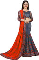 Semizoxis Embellished Bollywood Net, Art Silk Saree