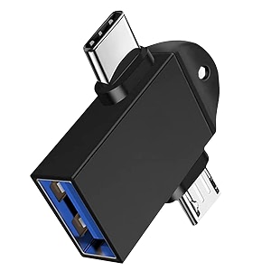 2 in 1 black otg adapter micro usbusb type c to usb female connector otg pen drive adapter to mobile connector type c compatible with all devices