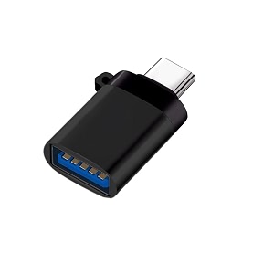 type c male to usb type a female otg adapter compatible with all type c enabled devices black