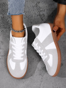 Sender colorblock white sneakers for women Sneakers
