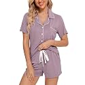 Senert Womens Pajamas Sets Short Sleeve Sleepwear Nursing Pj Set