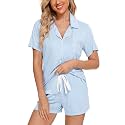 Senert Womens Pajamas Sets Short Sleeve Sleepwear Nursing Pj Set