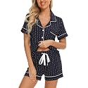 Senert Womens Pajamas Sets Short Sleeve Sleepwear Nursing Pj Set