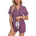 Senert Womens Pajamas Sets Short Sleeve Sleepwear Nursing Pj Set
