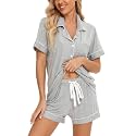 Senert Womens Pajamas Sets Short Sleeve Sleepwear Nursing Pj Set