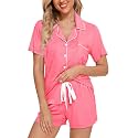 Senert Womens Pajamas Sets Short Sleeve Sleepwear Nursing Pj Set