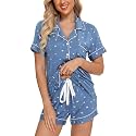 Senert Womens Pajamas Sets Short Sleeve Sleepwear Nursing Pj Set