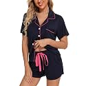 Senert Womens Pajamas Sets Short Sleeve Sleepwear Nursing Pj Set
