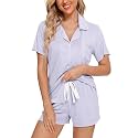 Senert Womens Pajamas Sets Short Sleeve Sleepwear Nursing Pj Set
