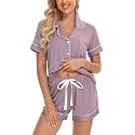 Senert Womens Pajamas Sets Short Sleeve Sleepwear Nursing Pj Set