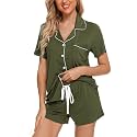 Senert Womens Pajamas Sets Short Sleeve Sleepwear Nursing Pj Set