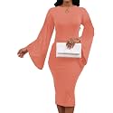 SeNight Women39s Elegant Dress Bodycon Work Business