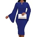 SeNight Women39s Elegant Dress Bodycon Work Business