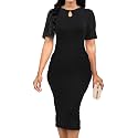 SeNight Women39s Elegant Dress Bodycon Work Business