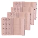 Senkary 4 Pieces Bra Extenders 4 Hooks 3 Rows Elastic Bra Strap Extension for Women