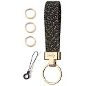 Car Keychain, Stretchy Key Holder, Original Elastic Anti-Drop Design Finger Lanyard Strap