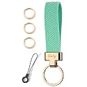 Car Keychain, Stretchy Key Holder, Original Elastic Anti-Drop Design Finger Lanyard Strap