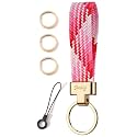 Car Keychain, Stretchy Key Holder, Original Elastic Anti-Drop Design Finger Lanyard Strap