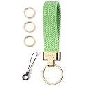 Car Keychain, Stretchy Key Holder, Original Elastic Anti-Drop Design Finger Lanyard Strap