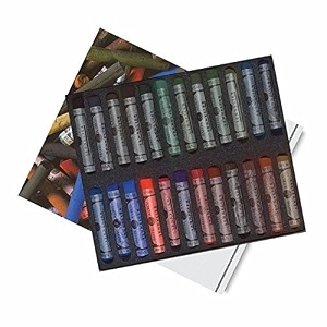 sennelier extra soft blue pastel set of 24  pure dark  ideal for textured pastel paper sanded boards primed canvas use with blending tools amp water techniques