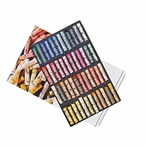 sennelier extra soft blue pastel set of 48 - portrait