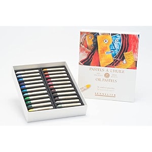 sennelier oil pastel set of 24 - assorted