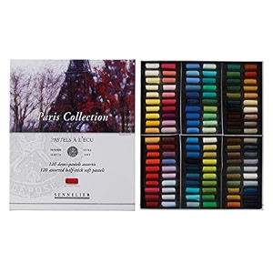 sennelier 120 half pastel paris collectionwhiteideal for pastel cards canvas boards or textured sheets with soft blending tools and pastel fixative
