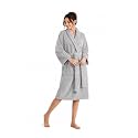 SENSES By Riba Plush Soft Terry Cotton Unisex Bathrobe/Bathing Gown with Shawl Collar for Women and Men. Lightweight, Highly Absorbent Luxurious