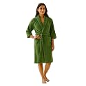 SENSES By Riba Plush Soft Terry Cotton Unisex Bathrobe/Bathing Gown with Shawl Collar for Women and Men. Lightweight, Highly Absorbent Luxurious