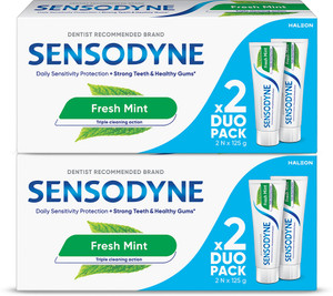 sensodyne daily sensitivity relief fresh mint toothpaste 500 g pack of 4