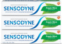 SENSODYNE Fresh Mint Toothpaste Combo for Max Freshness, Daily Sensitivity Protection Toothpaste (450 g, Pack of 3)