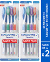 Sensodyne Toothbrush Sensitive tooth brush with soft rounded bristles Soft Toothbrush (Pack of 2)
