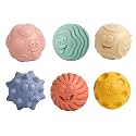 Sensory Balls for Baby, 6PCS Soft Textured Balls for 6-12M