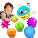 Sensory Balls, Montessori Toys with Baby Rattle 3-6 Months