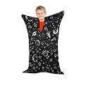 Sensory Body Sock for Kids, Star and Space Full Body Sock Wrap for Autistic Children to Relieve Stress, Relaxing Sensory Compression Body Sack for Kids Sensory Processing Disorder for Kids Girl