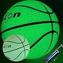 Senston NBA Glow in The Dark Basketball, Green Size 7/29.5'' Composite, Stitched, 1 Set, 1 Item, 1 Piece, 1 Package