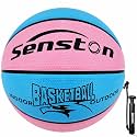 Senston Size 5/6/7 Outdoor Basketball Premium Grip with Pump for Men Women