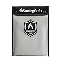 SentrySafe Fire and Water Resistant Portable Bag with Zipper for Money or Document Storage, FBWLZ0SSC